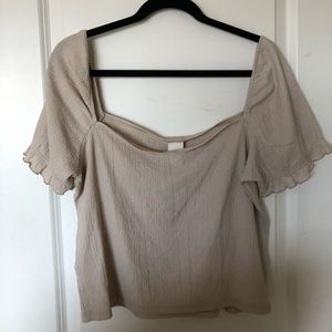 H&M cropped blouse, never worn